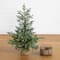Nearly Natural; Nearly Natural 3ft. Pre-Lit Artificial Pine Christmas Tree in Jute Wire Planter, Warm White LED lights; Category:Christmas Tabletop & Accent Trees; Image:11